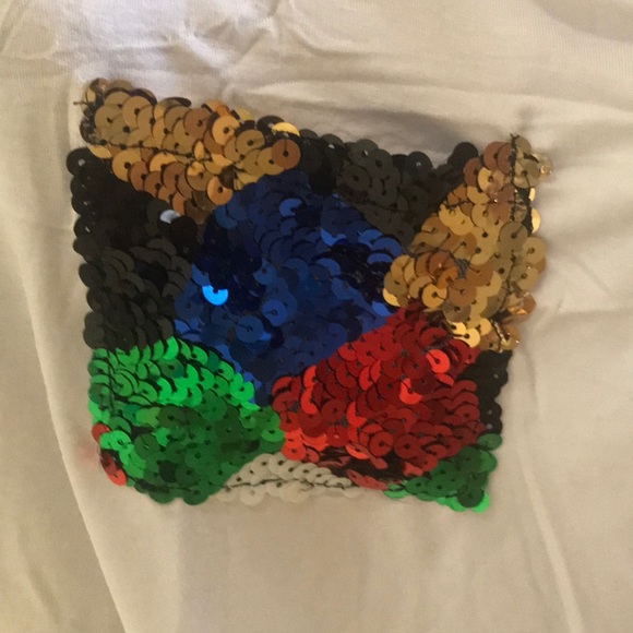 Sequined crop top - Picture 3 of 5